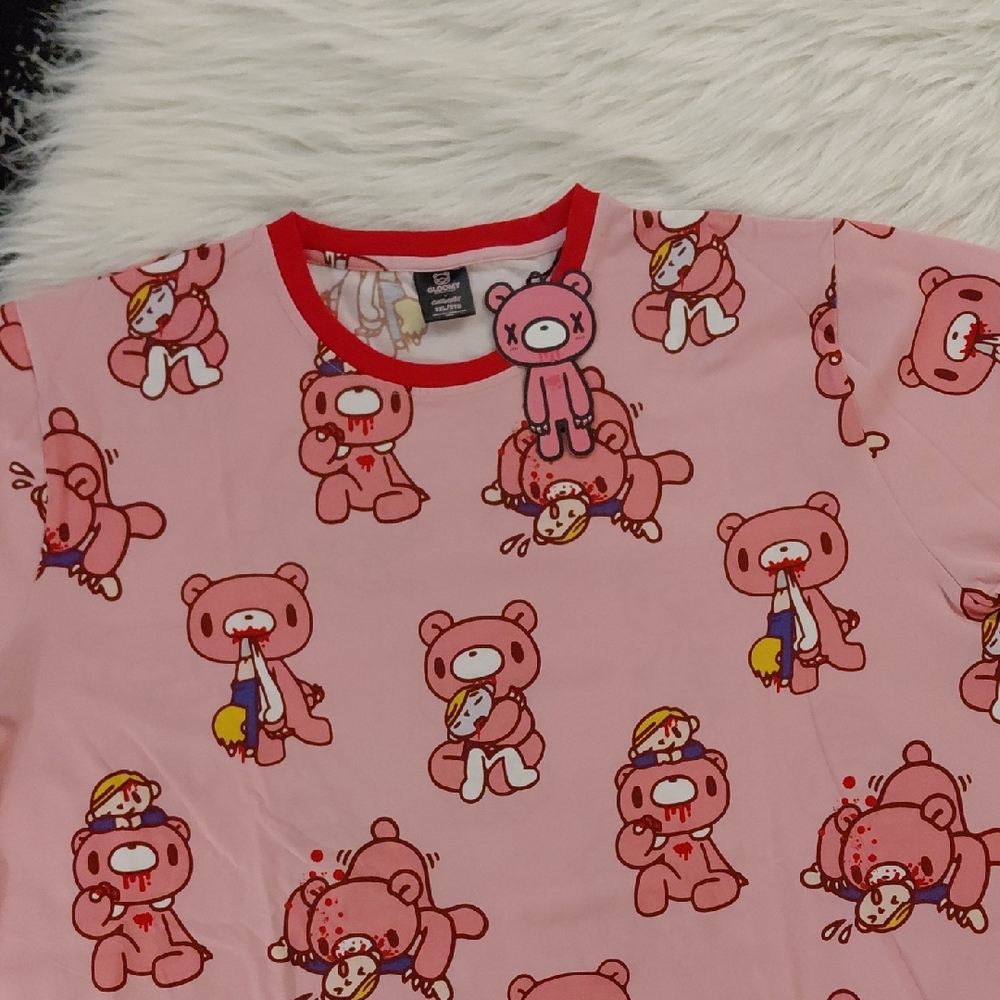 GLOOMY BEAR 2XL PJ SET LONG SLEEVE TOP LONG PANTS CAKEWORTHY SET